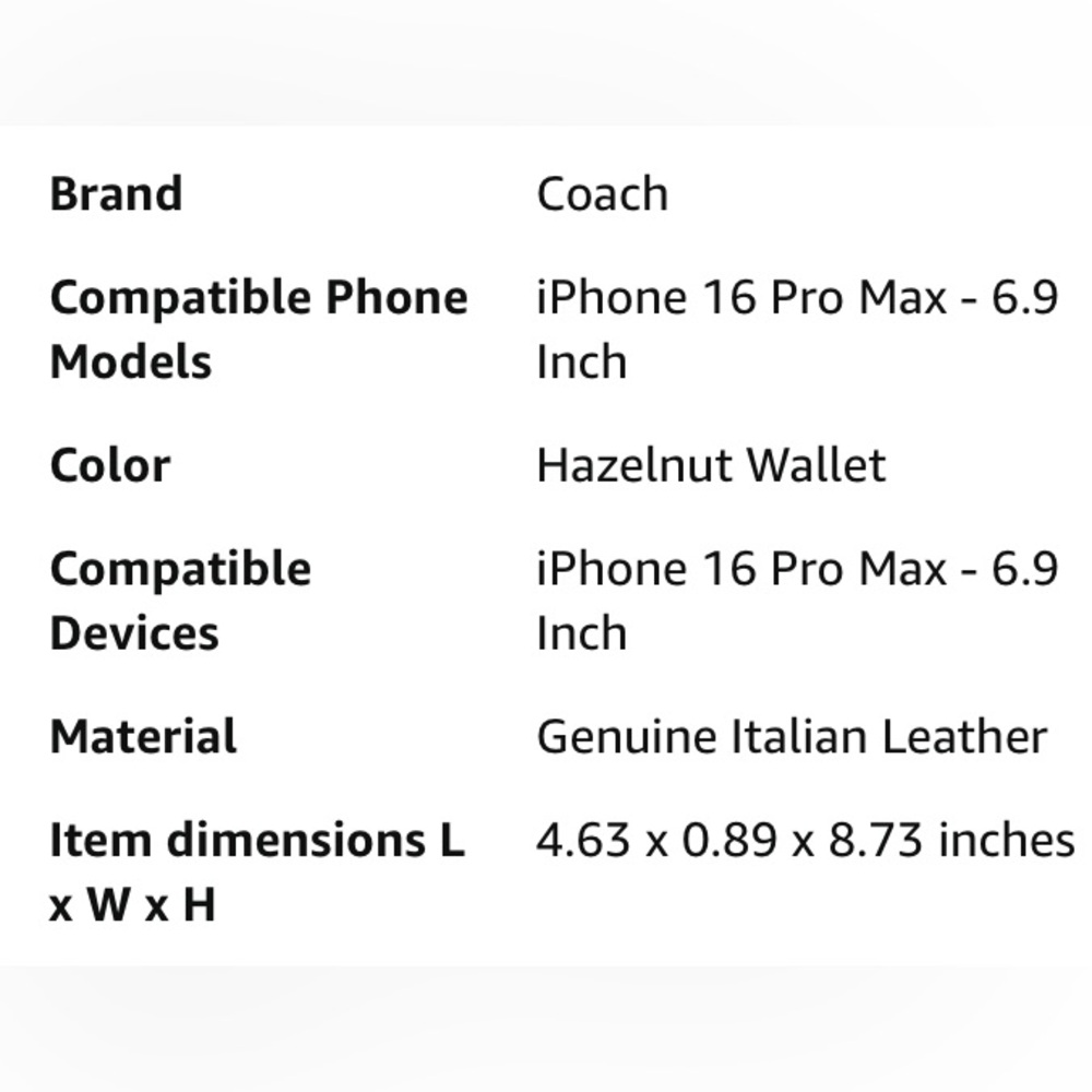 Coach 2024 Iphone Pro Folio Phone Case - Picture 5 of 12